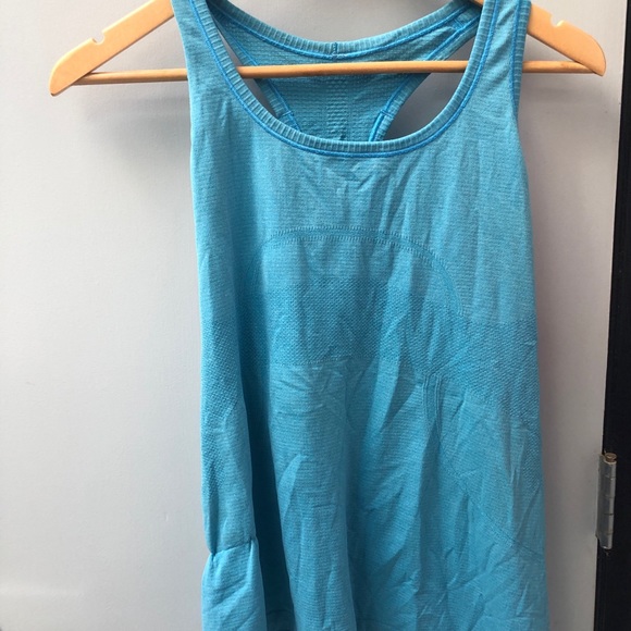lululemon athletica Tops - Lululemon blue run swiftly tank sz 12 lululemon athletica Tops - Lululemon blue run swiftly tank sz 12